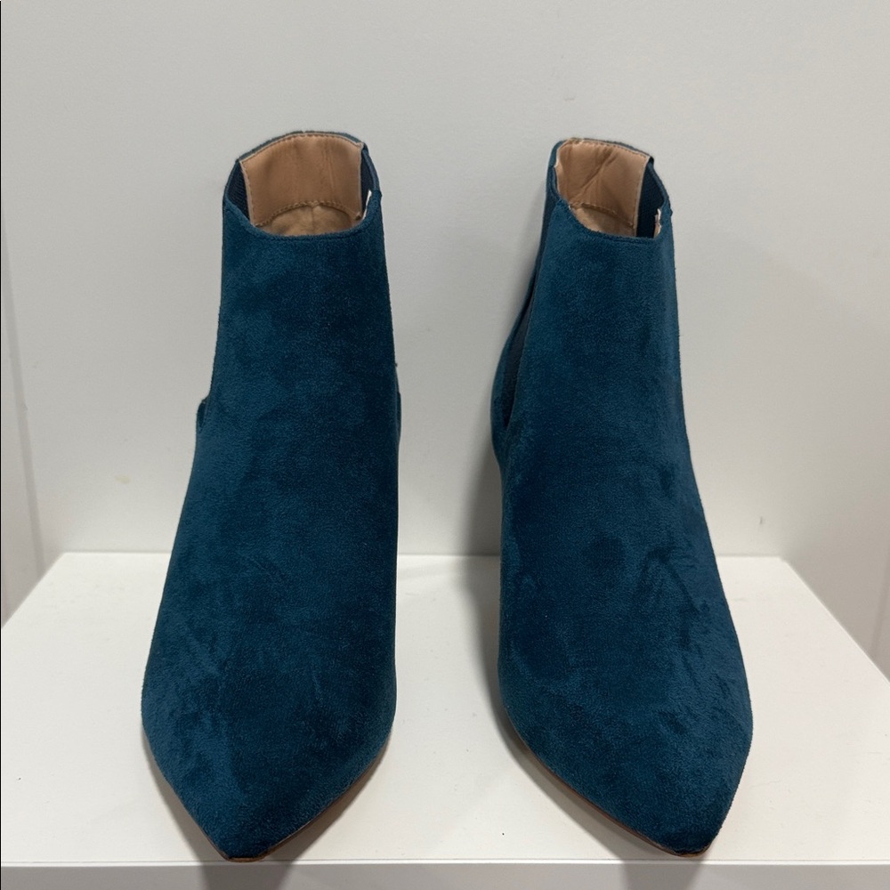 Chic Teal Ankle Boots for Women